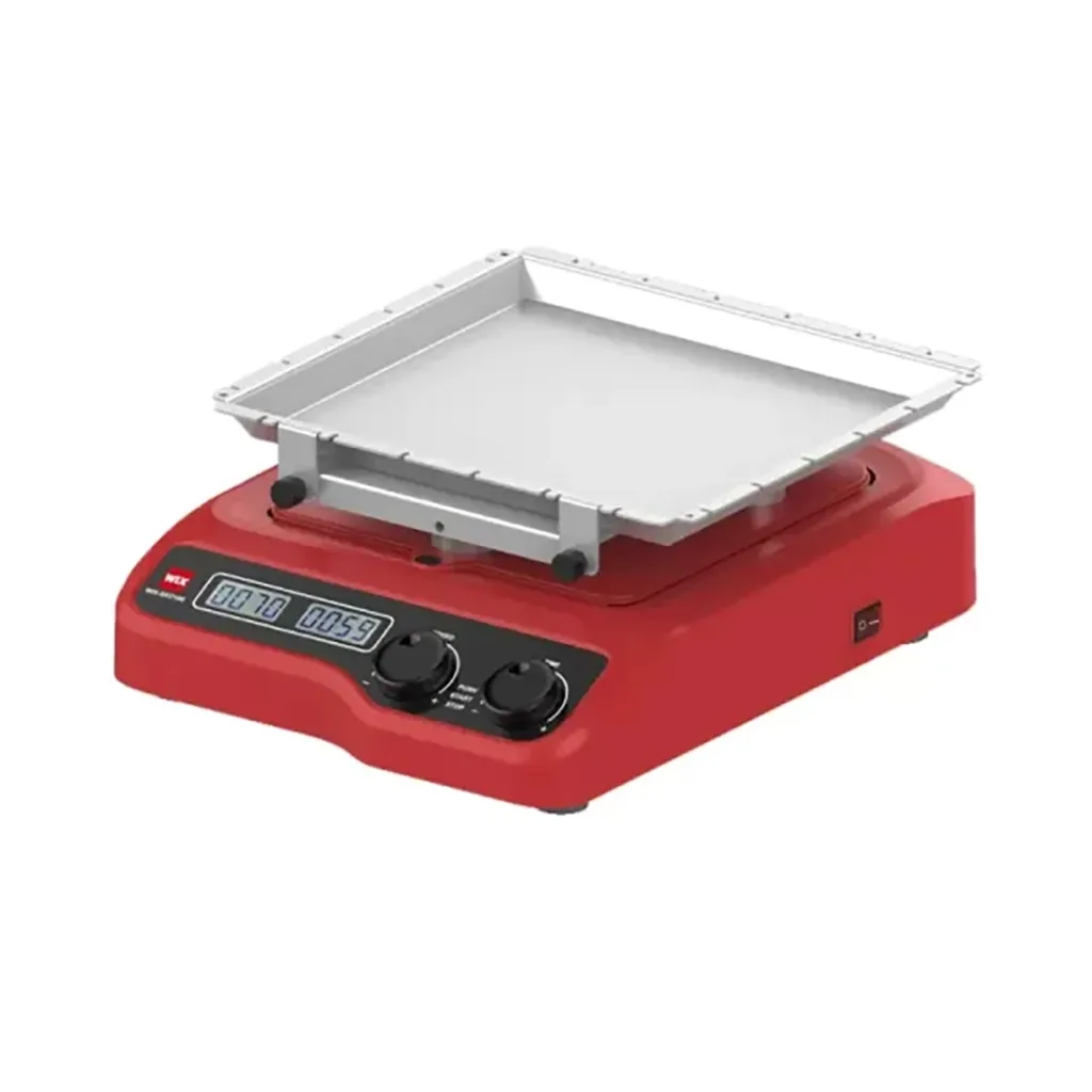WIX-SKO180 NC digital circular shaker with flat tray platform for low-speed laboratory sample mixing