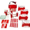 vertical electrophoresis cell kit with gel casting accessories, glass plates, and combs for protein separation experiments